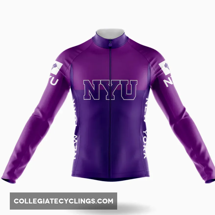New York University Long Sleeve Cycling Jersey Ver.2