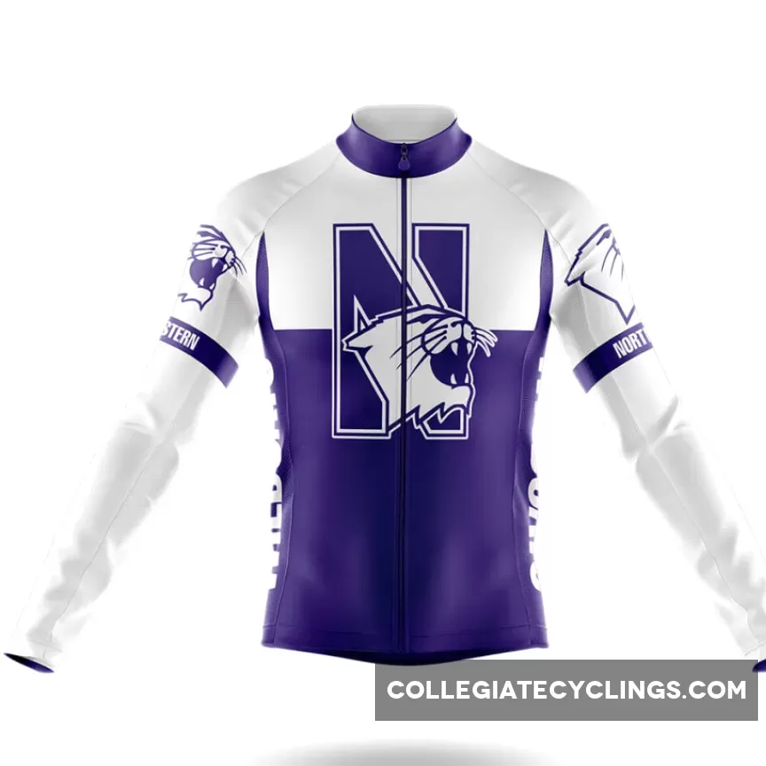 Northwestern University Long Sleeve Cycling Jersey Ver.2