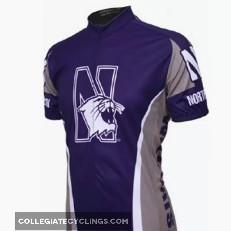 NU Northwestern University WildCats Cycling Jersey