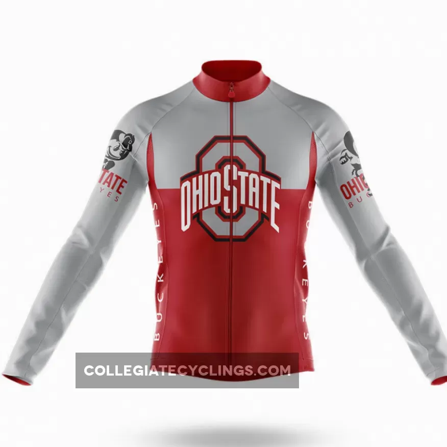 Ohio State University Long Sleeve Cycling Jersey Ver.2