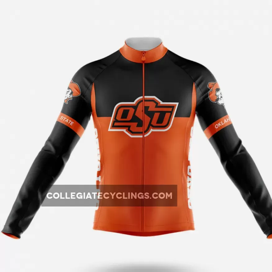 Oklahoma State University Long Sleeve Cycling Jersey Ver.2