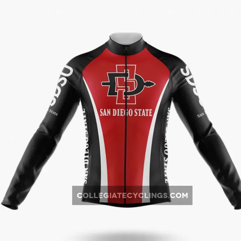 San Diego State University Long Sleeve Cycling Jersey