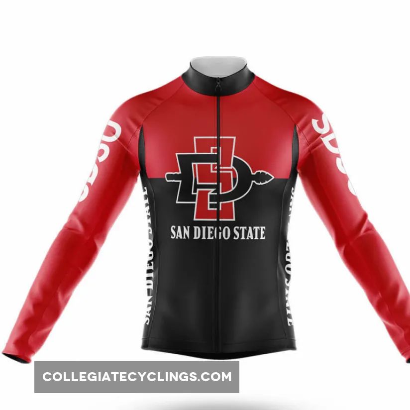 San Diego State University Long Sleeve Cycling Jersey Ver.2