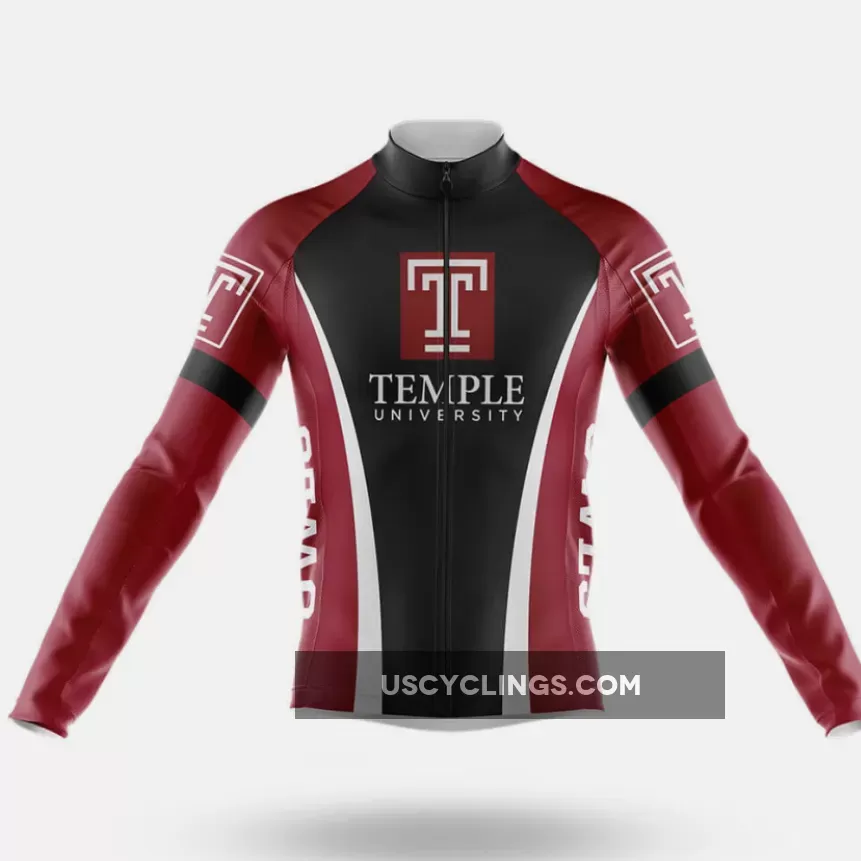Temple University Long Sleeve Cycling Jersey