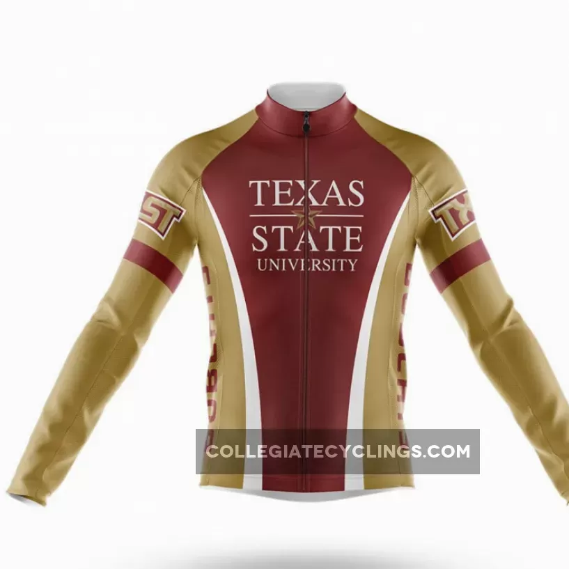 Texas State University Long Sleeve Cycling Jersey
