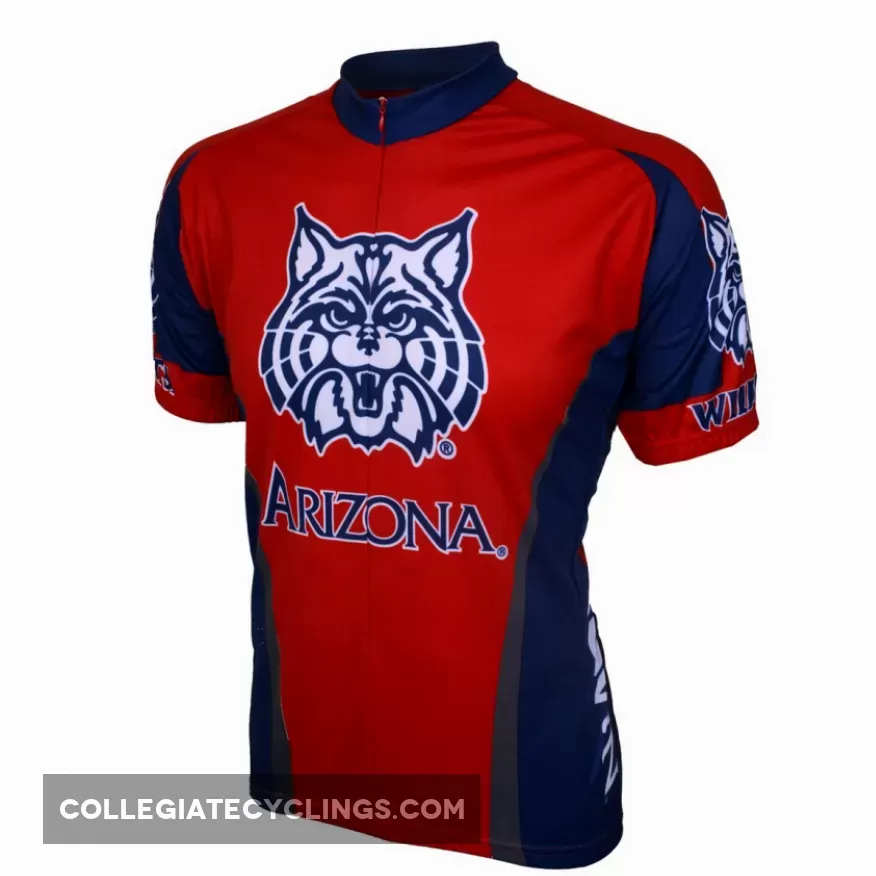 U of A, UA University of Arizona Wildcats Red Cycling Jersey