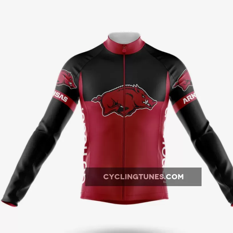 University of Arkansas Long Sleeve Cycling Jersey Ver.2