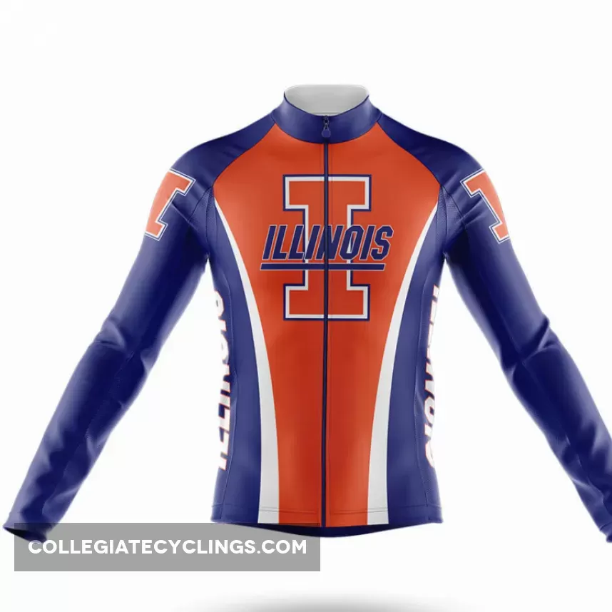 University of Illinois Urbana-Champaign Long Sleeve Cycling Jersey