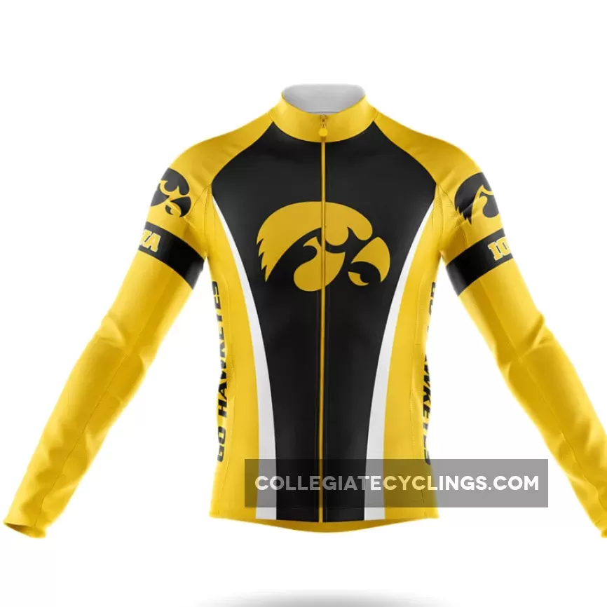 University of Iowa Long Sleeve Cycling Jersey