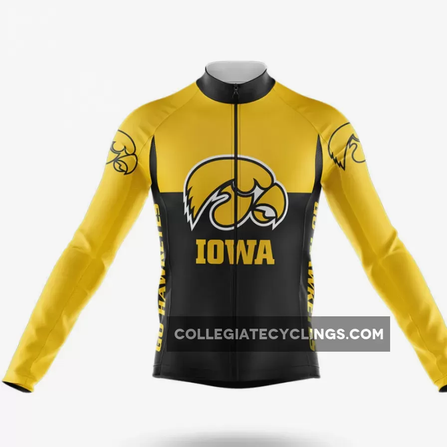 University of Iowa Long Sleeve Cycling Jersey Ver.2