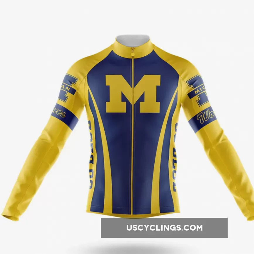 University of Michigan Long Sleeve Cycling Jersey