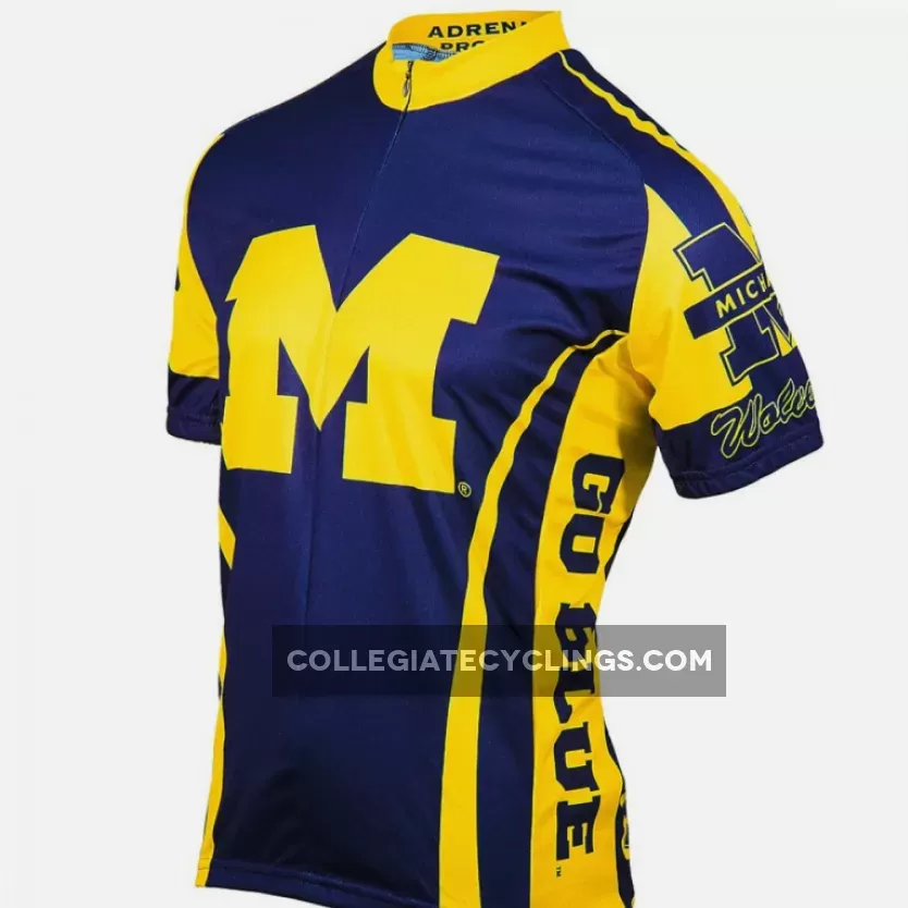 University of Michigan UMich Wolverines Cycling Short Sleeve Jersey