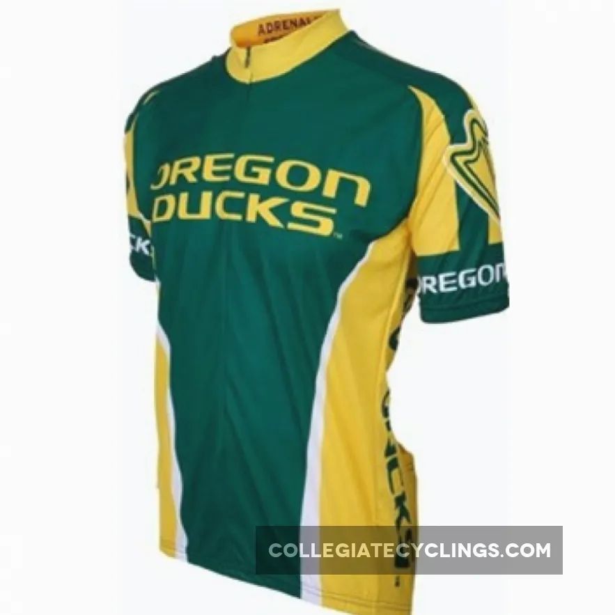 UO University of Oregon Ducks Cycling Short Sleeve Jersey