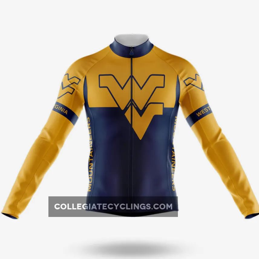 West Virginia University Long Sleeve Cycling Jersey Ver.2